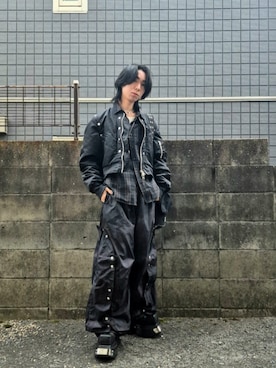 「アイテム（MA-1）」を使った、kireiraさん（メンズ・167cm）の秋コーディネート