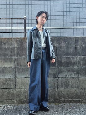 「アイテム（ウォレットチェーン）」を使った、kireiraさん（メンズ・167cm）の夏コーディネート