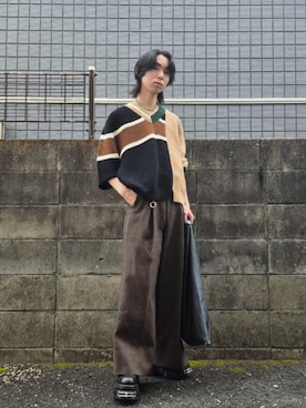 「アイテム（ウォレットチェーン）」を使った、kireiraさん（メンズ・167cm）の秋コーディネート