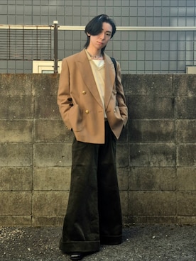 「GRANCY（グランシー）のアイテム」を使った、kireiraさん（メンズ・167cm）の冬コーディネート