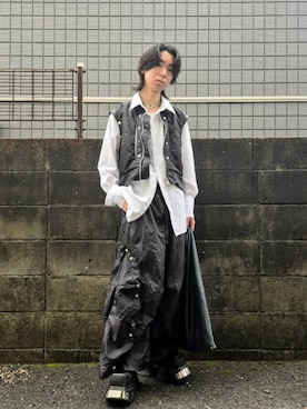 「アイテム（ウォレットチェーン）」を使った、kireiraさん（メンズ・167cm）の秋コーディネート