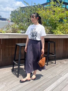 「NOLLEY’S Sophi（ノーリーズソフィ）のアイテム」を使った、katoさん（レディース・153cm）の夏コーディネート