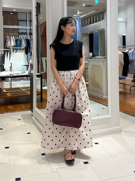 「NOLLEY’S（ノーリーズ）のアイテム（ワンピース/ドレス）」を使った、katoさん（レディース・153cm）の夏コーディネート
