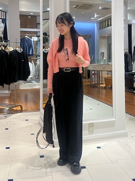 「アイテム（バレッタ/ヘアクリップ）」を使った、katoさん（レディース・153cm）の秋コーディネート