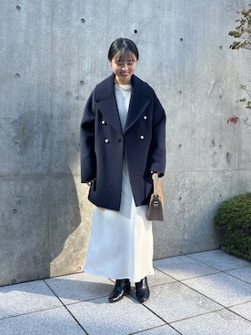 「アイテム（ヘアゴム）」を使った、katoさん（レディース・153cm）の冬コーディネート