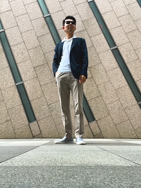 「GUCCI（グッチ）のアイテム」を使った、GHINJINHOさん（メンズ・180cm）の夏コーディネート