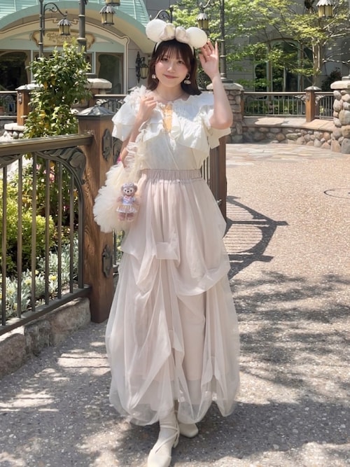 セール】【mily bilet】大胆なフリルが大人可愛い。チュール使い