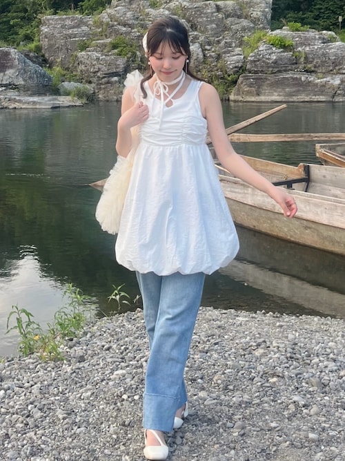 セール】【mily bilet】大胆なフリルが大人可愛い。チュール使い