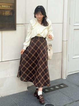 れいぴ🐥🍨さん（骨格ストレート・レディース・158cm）の秋コーディネート