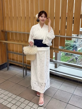 「menue（メヌエ）のアイテム」を使った、れいぴ🐥🍨さん（レディース・158cm）の夏コーディネート