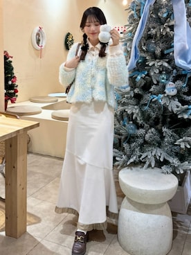 「アイテム（ニット/セーター）」を使った、れいぴ🐥🍨さん（レディース・158cm・10代）の冬コーディネート