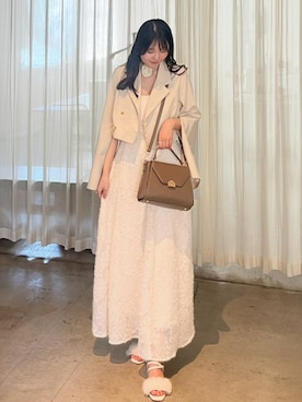 「my twilight（マイトワイライト）のmytwilight PARISモチーフ 台形ミニバッグ（ショルダーバッグ）」を使った、れいぴ🐥🍨さん（レディース・158cm）の秋コーディネート