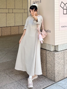 「アイテム（シュシュ）」を使った、れいぴ🐥🍨さん（レディース・158cm）の秋コーディネート