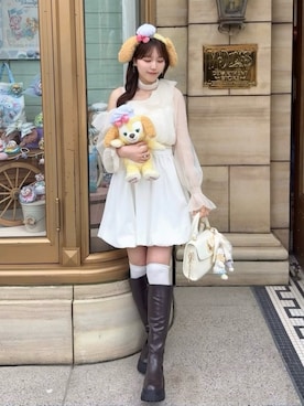 「ciite'（シーテ）のアイテム（アクセサリー）」を使った、れいぴ🐥🍨さん（レディース・158cm）の春コーディネート