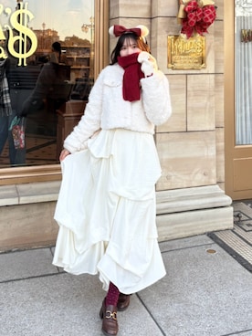 「アイテム（レッグウェア）」を使った、れいぴ🐥🍨さん（レディース・158cm）の冬コーディネート