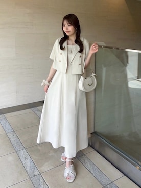 「アイテム（セットアップ）」を使った、れいぴ🐥🍨さん（レディース・158cm）の春コーディネート