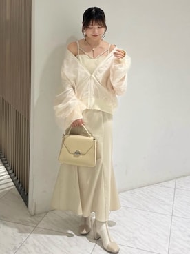 「アイテム（セットアップ）」を使った、れいぴ🐥🍨さん（レディース・158cm）の秋コーディネート