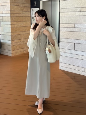 「アイテム（パンプス）」を使った、れいぴ🐥🍨さん（レディース・158cm）の夏コーディネート