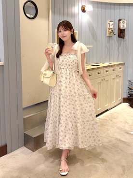 「menue（メヌエ）のアイテム」を使った、れいぴ🐥🍨さん（レディース・158cm）の夏コーディネート