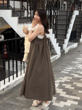 「アイテム（バッグ）」を使った、れいぴ🐥🍨さん（レディース・158cm・10代）の夏コーディネート