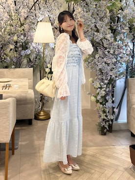 「水色」｜れいぴ🐥🍨さん（レディース・158cm）の夏コーディネート
