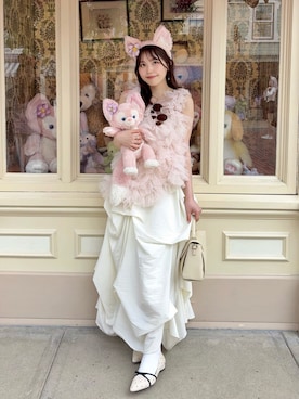 「VANNIE U（ヴァニーユー）のアイテム」を使った、れいぴ🐥🍨さん（レディース・158cm）の春コーディネート