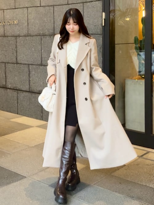 セール】フロントギャザーシャギーニット＋ミニキャミワンピース