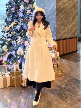 「アイテム（チェスターコート）」を使った、れいぴ🐥🍨さん（レディース・158cm・20代）の冬コーディネート