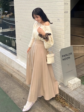 「アイテム（シュシュ）」を使った、れいぴ🐥🍨さん（レディース・158cm）の秋コーディネート