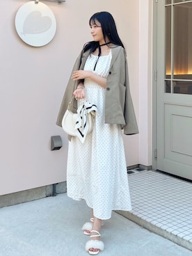 「アイテム（バンダナ/スカーフ）」を使った、れいぴ🐥🍨さん（レディース・158cm・10代）の夏コーディネート