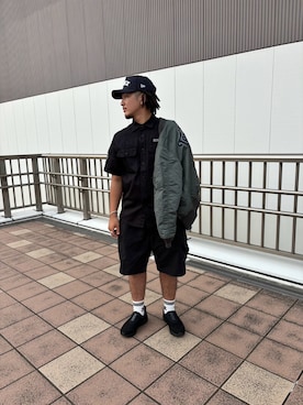 「Tシャツ×デニム」｜「アイテム（ジャケット/アウター）」を使った、はるとさん（メンズ・174cm）の夏コーディネート