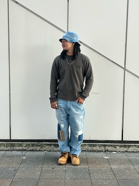 「AVIREX（アヴィレックス）のアイテム」を使った、はるとさん（メンズ・174cm）の夏コーディネート