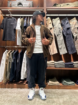 「AVIREX（アヴィレックス）のアイテム（スウェットパンツ）」を使った、はるとさん（メンズ・174cm）の夏コーディネート
