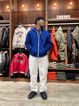 「AVIREX（アヴィレックス）のアイテム」を使った、はるとさん（メンズ・174cm）の秋コーディネート