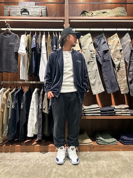 「AVIREX（アヴィレックス）のアイテム（スウェットパンツ）」を使った、はるとさん（メンズ・174cm）の夏コーディネート
