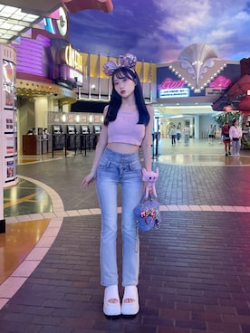「GYDA（ジェイダ）のアイテム」を使った、𝑦𝑢𝑘𝑎 🦁さん（レディース・149cm）の夏コーディネート