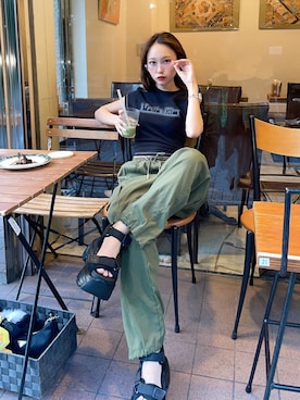 「おさんぽスタイル」｜𝑦𝑢𝑘𝑎 🦁さん（レディース・149cm）の夏コーディネート