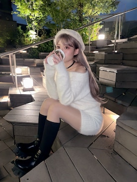 「アイテム（チョーカー）」を使った、𝑦𝑢𝑘𝑎 🦁さん（レディース・149cm）の秋コーディネート