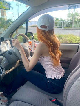 「アイテム（チューブトップ）」を使った、𝑦𝑢𝑘𝑎 🦁さん（レディース・149cm）の秋コーディネート