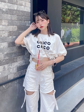 「アイテム（ピアス（両耳用））」を使った、𝑦𝑢𝑘𝑎 🦁さん（レディース・149cm）の夏コーディネート