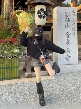 「GYDA（ジェイダ）のアイテム」を使った、𝑦𝑢𝑘𝑎 🦁さん（レディース・149cm）の冬コーディネート