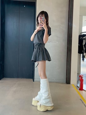 「ルーズソックス」｜𝑦𝑢𝑘𝑎 🦁さん（レディース・149cm）の秋コーディネート