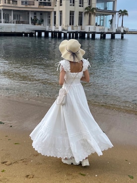 「GRL（グレイル）のアイテム（サンダル）」を使った、𝑦𝑢𝑘𝑎 🦁さん（レディース・149cm）の夏コーディネート