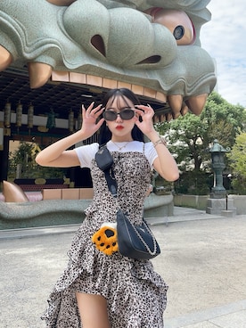 「アイテム（ソックス/靴下）」を使った、𝑦𝑢𝑘𝑎 🦁さん（レディース・149cm）の秋コーディネート