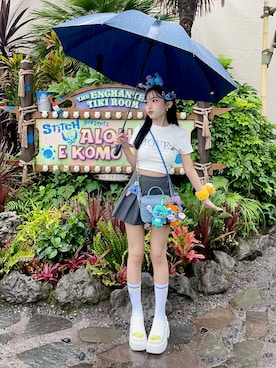 「Disney（ディズニー）のアイテム」を使った、𝑦𝑢𝑘𝑎 🦁さん（レディース・149cm）の夏コーディネート