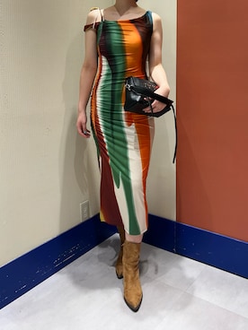 「Desigual（デシグアル）のアイテム」を使った、Desigual ディアモール STAFFさん（レディース・170cm）の春コーディネート