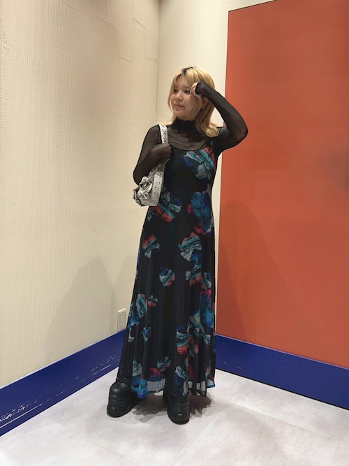 セール】2 in 1 M. CHRISTIAN LACROIX コラボ 水彩フローラル ミディ