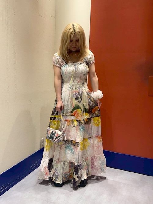 Desigual（デシグアル） ワンピース 半袖 フラワーパッチワーク