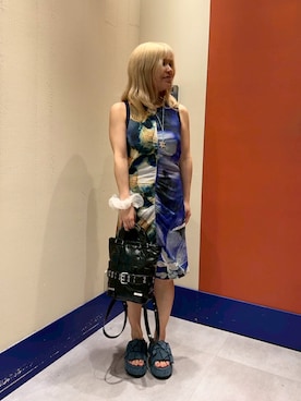 「Desigual（デシグアル）のアイテム」を使った、Desigual ディアモール STAFFさん（レディース・151cm）の夏コーディネート