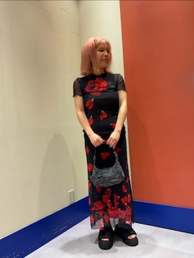 「Desigual（デシグアル）のアイテム（スカート）」を使った、Desigual ディアモール STAFFさん（レディース・151cm）の夏コーディネート